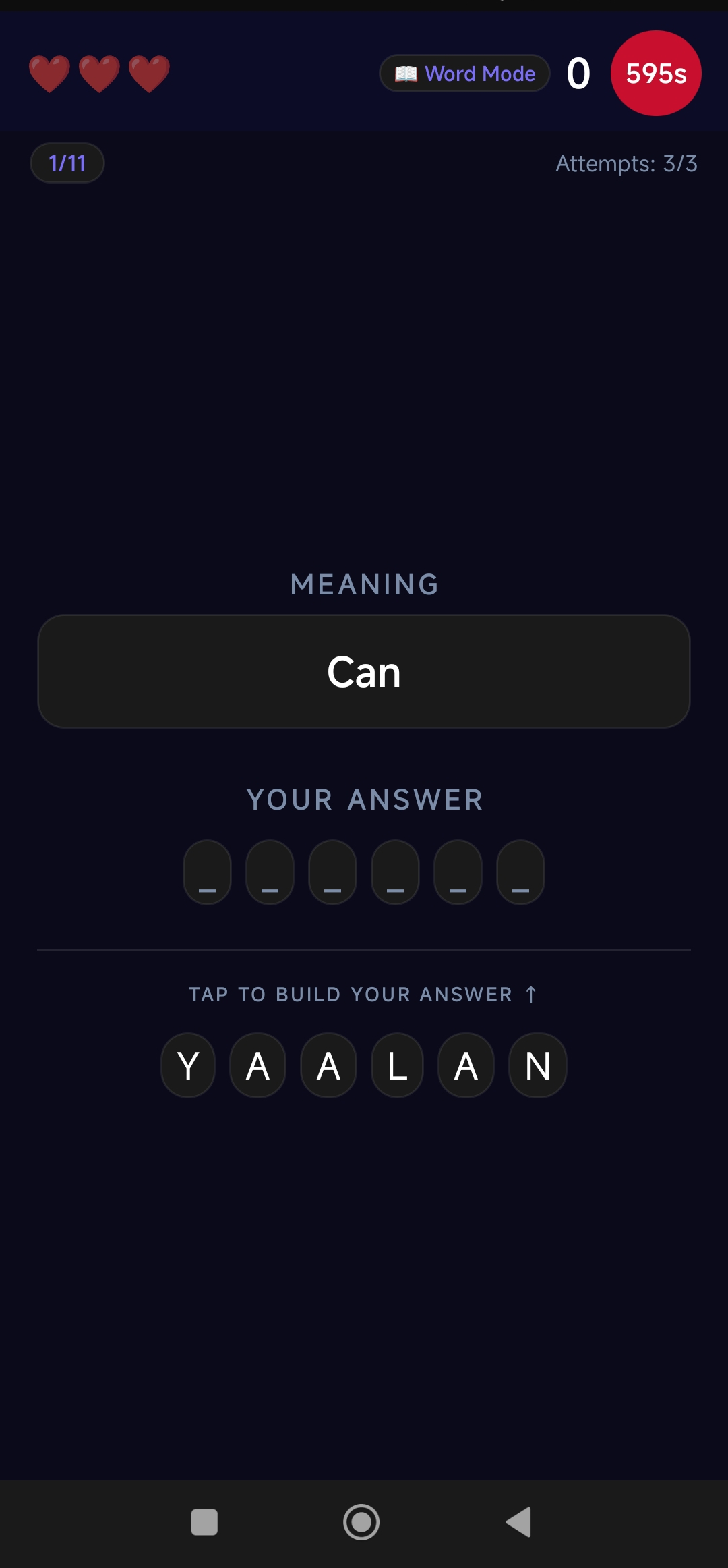 Word Scramble — AfriTongue